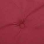 vidaXL Coussin de banc de jardin rouge bordeaux 200x50x4 cm