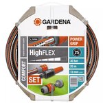 Gardena kit de tuyau d'arrosage 6 pcs comfort highflex 20 m 18064-20