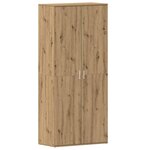vidaXL Cabinet à chaussures Marron 80 x 39 x 180 cm Bois d'ingénierie