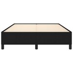 vidaXL Cadre de lit Noir 140x190 cm Tissu