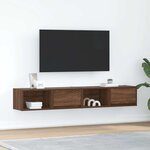 vidaXL Meuble TV 2 Pièces chêne marron 80x31x25 5 cm bois d'ingénierie