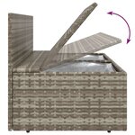 vidaXL Canapés centraux de jardin 8 Pièces Gris 57x57x56 cm Poly rotin