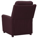 vidaXL Fauteuil inclinable Violet Tissu