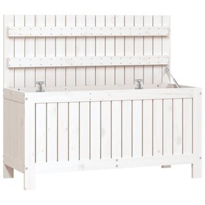 vidaXL Boîte de rangement de jardin Blanc 108x42 5x54 cm Bois de pin