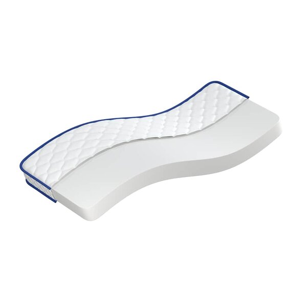 vidaXL Matelas en mousse à mémoire de forme blanc 80x200x17 cm doux