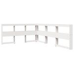 vidaXL Lit bibliothèque sans matelas blanc 140x200 cm bois pin massif