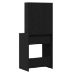vidaXL Table de Toilette Chêne noir 60 x 40 x 140 cm Bois d'ingénierie