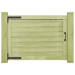 vidaXL Portail de jardin Bois de pin imprégné 75x100 cm