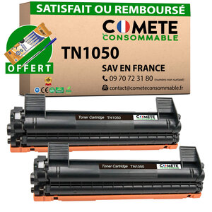 TN1050 - 2 Toners compatibles Brother TN1050 - Noir - COMETE