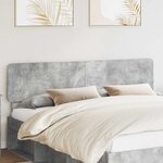 vidaXL Tête de lit Gris béton 180 cm Bois d'ingénierie
