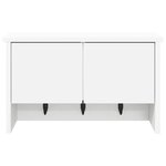 vidaXL Porte-manteau mural Blanc 50 x 20 x 30 cm Bois d'ingénierie