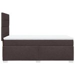 vidaXL Sommier à lattes de lit avec matelas Marron foncé 90x200 cm