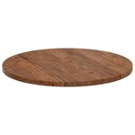 vidaXL Plateau de table Marron Clair Ø 70 x 2 5 cm