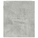 vidaXL Table de chevet murale gris béton 38x34x40 cm