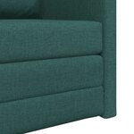 vidaXL Canapé-Lit 60cm Vert foncé tissu