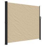 vidaXL Auvent latéral rétractable beige 180x500 cm