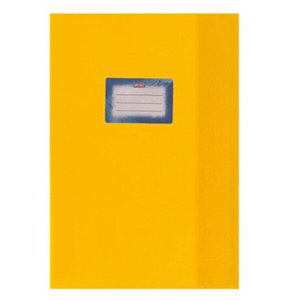 Protège-cahiers Structuré A4 Avec étiquette collée Bleu HERLITZ