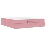 vidaXL Cadre de lit Rose 180 x 200 cm Velours