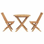 vidaXL Set de salle à manger de jardin 2 Pièces Marron