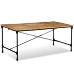 vidaXL Table à manger Bois de manguier massif 180 cm