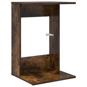 vidaXL Table d'appoint Chêne fumé 40 x 38 x 62 5 cm Bois d'ingénierie