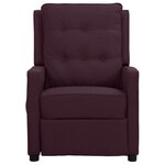 vidaXL Fauteuil électrique de massage Violet Tissu