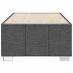 vidaXL Cadre de lit sans matelas gris foncé 100x200 cm tissu
