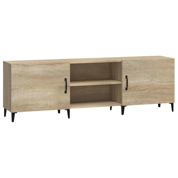 vidaXL Meuble TV chêne sonoma 150x30x50 cm bois d'ingénierie