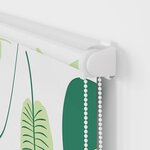 vidaXL Store enrouleur de douche avec cassette largeur du tissu 86 cm