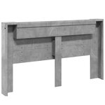 vidaXL Tête de lit Gris béton 180 x 16 5 x 103 5 cm Bois d'ingénierie