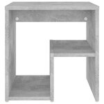 vidaXL Tables de chevet 2 Pièces gris béton 40x30x40 cm bois d'ingénierie