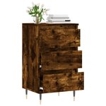 vidaXL Buffet chêne fumé 40x35x70 cm bois d'ingénierie