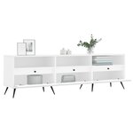 vidaXL Meuble TV blanc 150x30x44 5 cm bois d'ingénierie