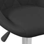 vidaXL Tabouret de bar Noir Velours