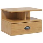 vidaXL Cabinet de chevet HILL Marron miel 40 x 31 x 27 cm Pin massif