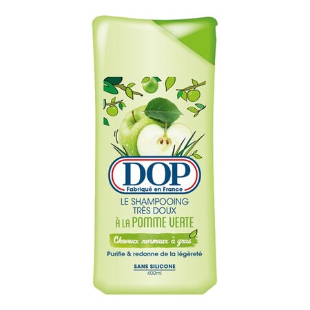 DOP Le Shampooing Très Doux à la Pomme Verte Sans Silicone 400ml (lot de 4)