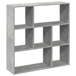 vidaXL Étagère séparatrice de pièce gris béton 102x29x103 5 cm
