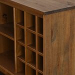 vidaXL Armoire à vin HALDEN avec casiers à vin porte coulissante pin