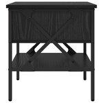 vidaXL Table de chevet Chêne noir 40x42x45 cm Bois d'ingénierie