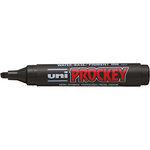 Marqueur permanent uni ball prockey couleurs assorties pointe biseautée 2 à 6 mm - pochette de 4 - uni-ball