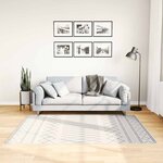 vidaXL Tapis lavable antidérapant 120x180 cm noir et blanc