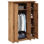 vidaXL Garde-robe à 3 portes 118x50x171 5 cm Pin Assortiment Panama