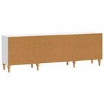 vidaXL Meuble TV 150 x 31 x 50 cm Blanc brillant Bois d'ingénierie