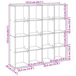 vidaXL Bibliothèque blanc 137 5x29x137 5 cm bois d'ingénierie