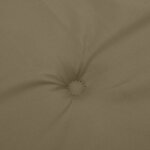 vidaXL Coussin de chaise longue taupe mélangé (75+105)x50x3 cm tissu