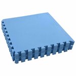 vidaXL Tapis de sol de piscine 12 Pièces Bleu 4 32 ㎡ Mousse EVA