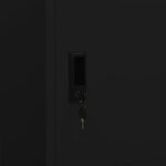 vidaXL Garde-robe Noir 80x50x180 cm Acier