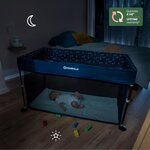 Lit parapluie avec matelas facile à plier et déplier - Léger et compact avec sac de transport