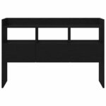 Buffet noir en chêne vidaXL 105x30x70 cm en bois d'ingénierie