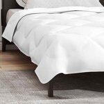 vidaXL Couettes & Duvets Blanc 155 x 220 cm Microfibre